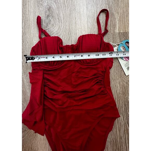 RHODE | One Piece Bathing‎ Suit | Red | NWT | SZ S (4-6) - Picture 3 of 7